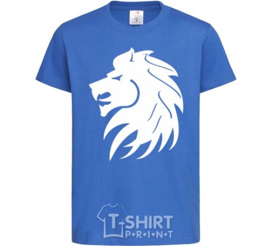 Kids T-shirt Lion's roar royal-blue фото
