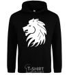 Men`s hoodie Lion's roar black фото