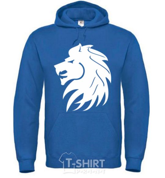 Men`s hoodie Lion's roar royal фото