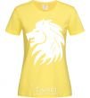 Women's T-shirt Lion's roar cornsilk фото