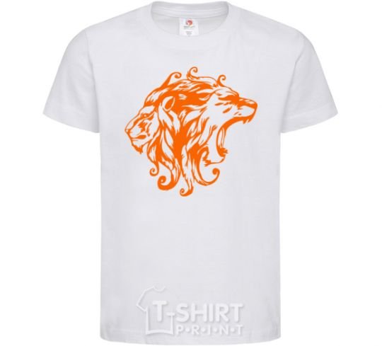 Детская футболка Львы Белый фото