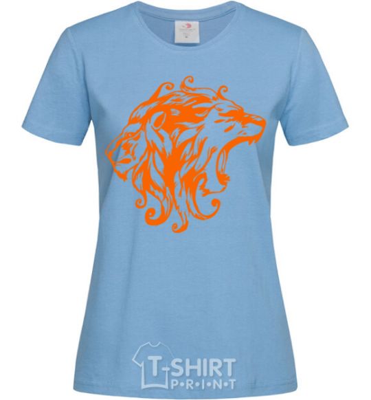 Women's T-shirt Lions sky-blue фото