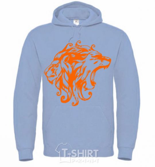 Men`s hoodie Lions sky-blue фото