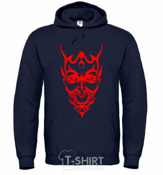 Men`s hoodie Demon navy-blue фото