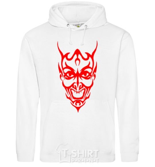 Men`s hoodie Demon White фото