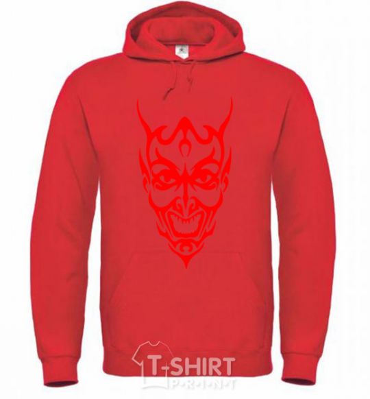 Men`s hoodie Demon bright-red фото