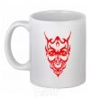 Ceramic mug Demon White фото