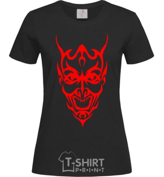 Women's T-shirt Demon black фото