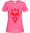 Женская футболка Демон Ярко-розовый фото