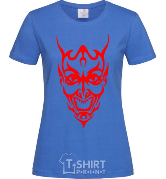 Women's T-shirt Demon royal-blue фото