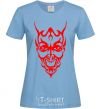 Women's T-shirt Demon sky-blue фото
