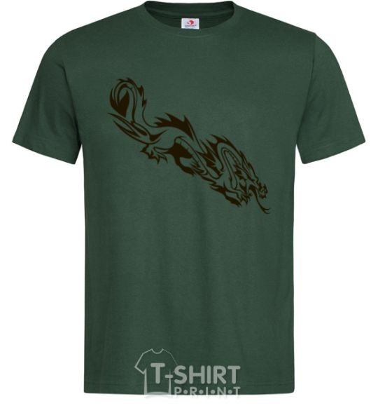 Men's T-Shirt Chinese Dragon bottle-green фото