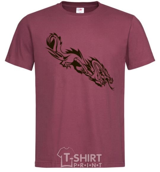 Men's T-Shirt Chinese Dragon burgundy фото