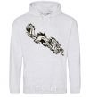 Men`s hoodie Chinese Dragon sport-grey фото