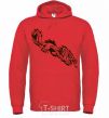 Men`s hoodie Chinese Dragon bright-red фото