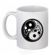 Ceramic mug Yin Yang White фото