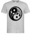 Men's T-Shirt Yin Yang grey фото