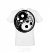 Men's T-Shirt Yin Yang White фото