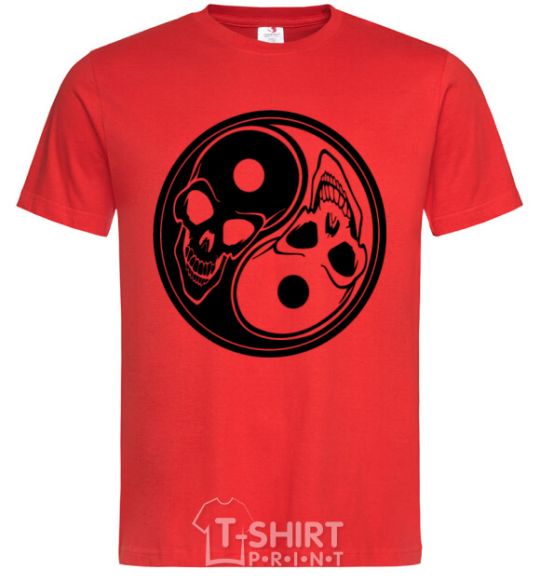 Men's T-Shirt Yin Yang red фото