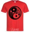 Men's T-Shirt Yin Yang red фото