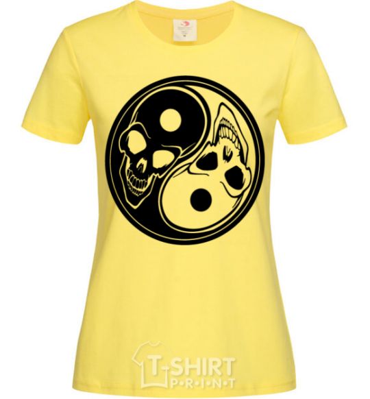 Women's T-shirt Yin Yang cornsilk фото