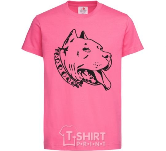Детская футболка Pit bull Ярко-розовый фото