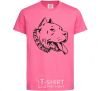 Детская футболка Pit bull Ярко-розовый фото