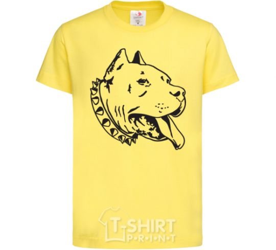 Детская футболка Pit bull Лимонный фото