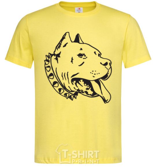 Men's T-Shirt Pit bull cornsilk фото