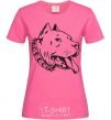 Женская футболка Pit bull Ярко-розовый фото