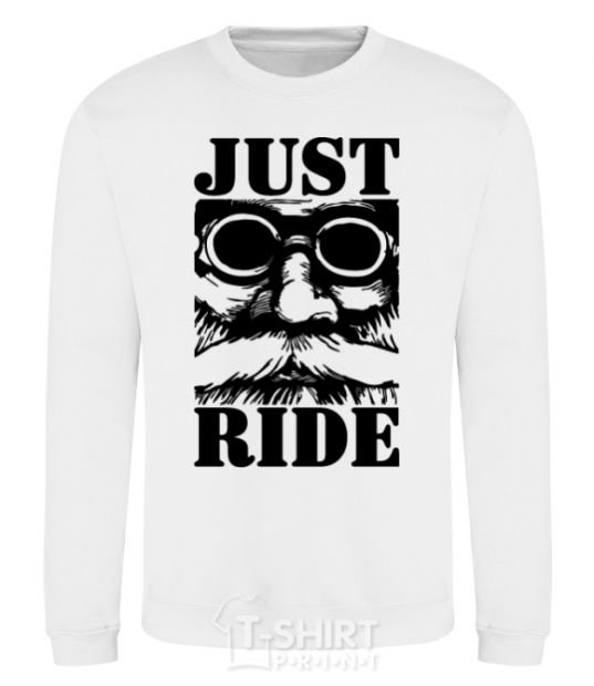 Sweatshirt Just ride White фото