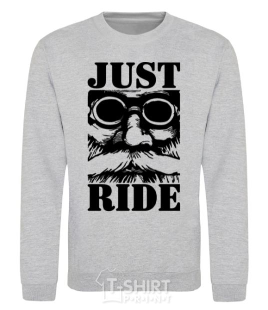 Sweatshirt Just ride sport-grey фото