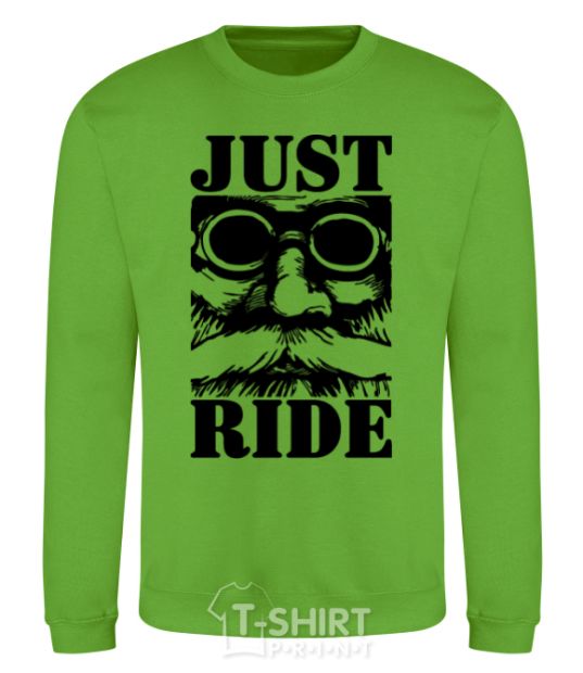 Sweatshirt Just ride orchid-green фото