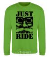 Sweatshirt Just ride orchid-green фото