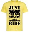 Men's T-Shirt Just ride cornsilk фото