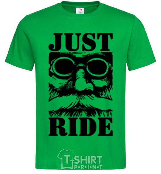 Men's T-Shirt Just ride kelly-green фото