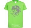 Kids T-shirt Eagle in a helmet orchid-green фото