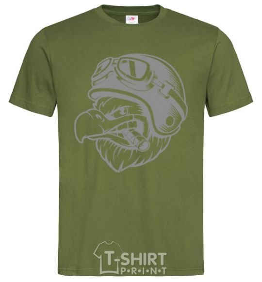 Men's T-Shirt Eagle in a helmet millennial-khaki фото