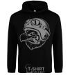 Men`s hoodie Eagle in a helmet black фото