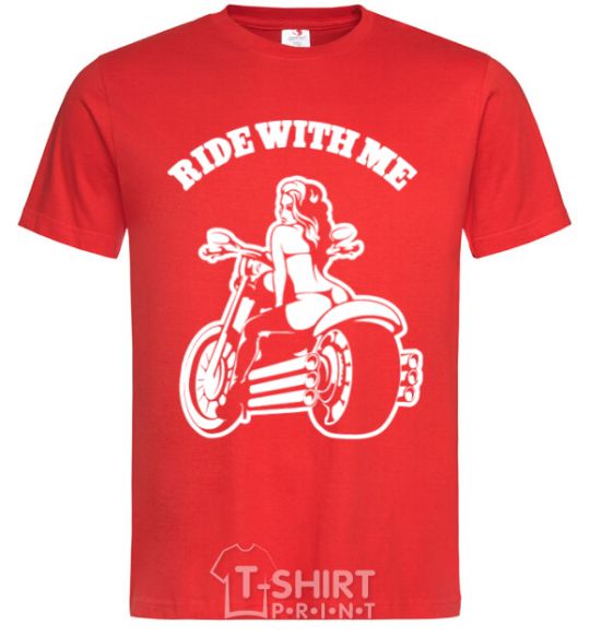 Men's T-Shirt Ride with me red фото