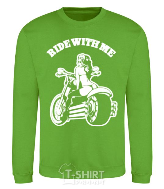 Sweatshirt Ride with me orchid-green фото