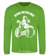 Sweatshirt Ride with me orchid-green фото