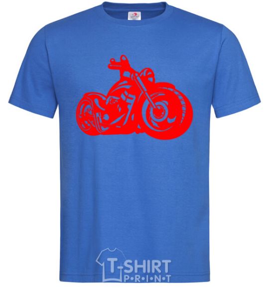 Мужская футболка Motorbike Ярко-синий фото