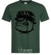 Мужская футболка Bulldog biker Темно-зеленый фото