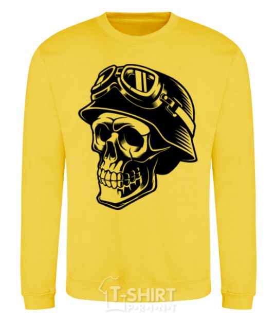 Sweatshirt Motorcycle rider yellow фото