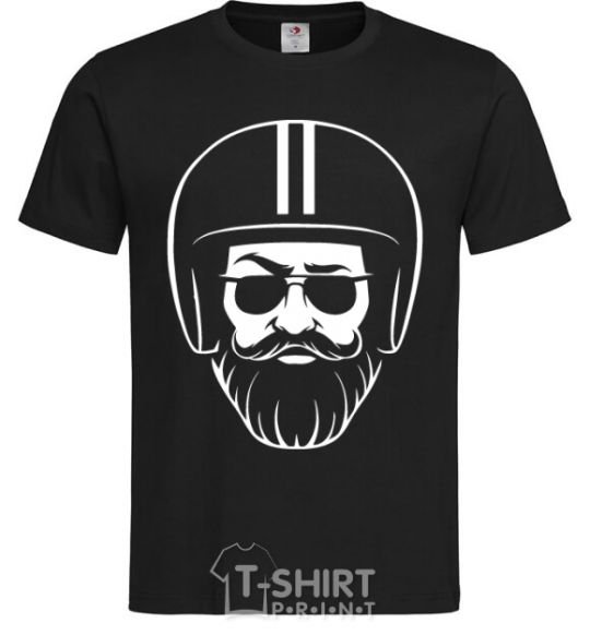 Men's T-Shirt Biker hipster black фото