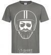 Men's T-Shirt Biker hipster dark-grey фото