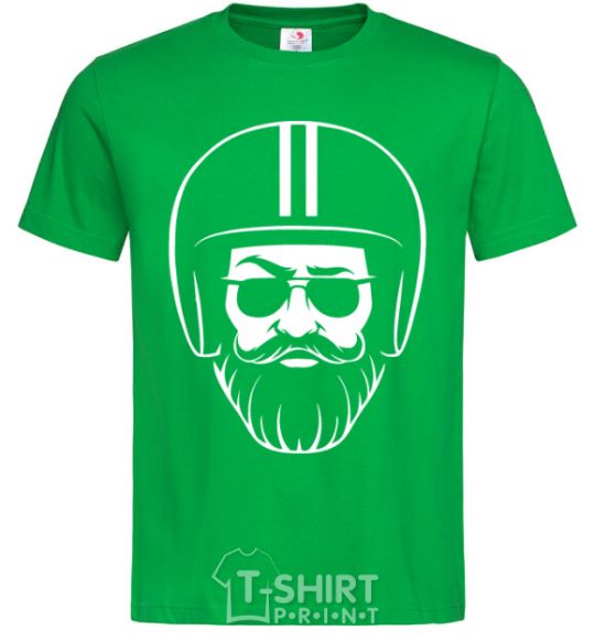 Men's T-Shirt Biker hipster kelly-green фото