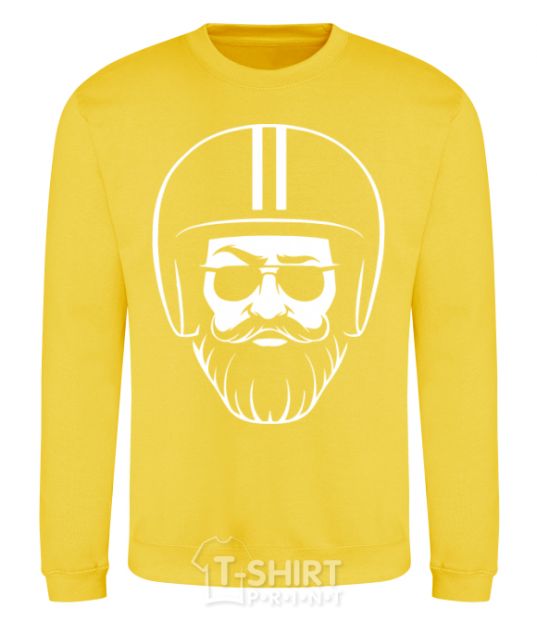 Sweatshirt Biker hipster yellow фото