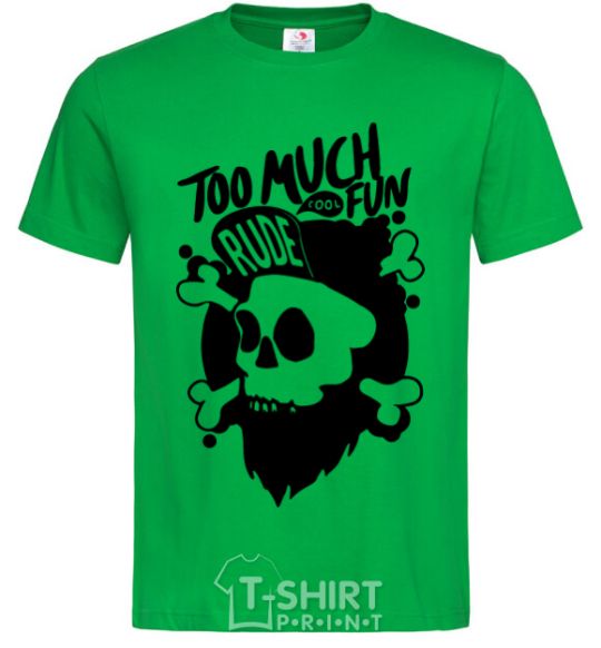 Men's T-Shirt Bearded skull kelly-green фото